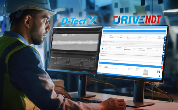 Digital radiographic testing workflow with D-Tect X and DRIVE NDT